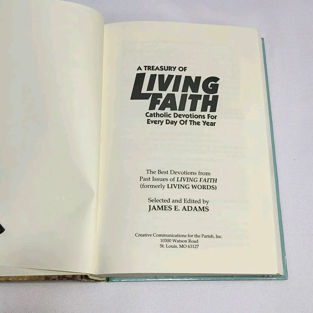 A Treasury of Living Faith Catholic Devotions Every Day Of The Year Adams Book